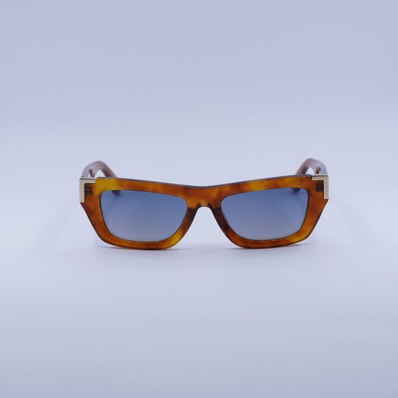 Palm Angels PERI10K MALIBU 6E49 Sunglasses Havana Cat Eye Frame, Blue Lenses - Picture 3 of 9